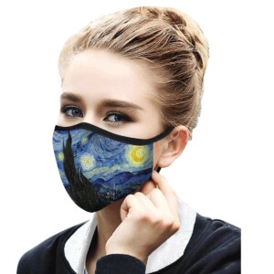 Van Gogh Starry Night Reusable Fabric Face Mask
