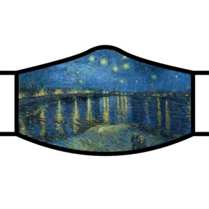 Van Gogh Starry Night Over the Rhone Reusable Fabric Face Mask