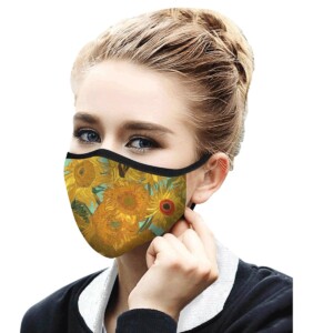 Van Gogh Sunflowers Reusable Fabric Face Mask