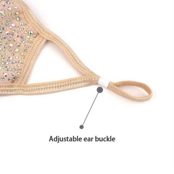 Crystal Face Mask - Adjustable ear buckle