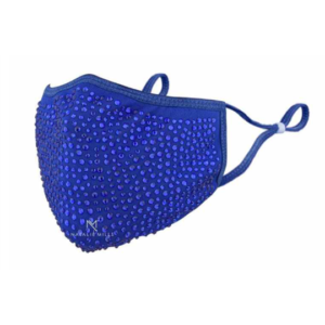 Crystal Face Mask - Royal Blue