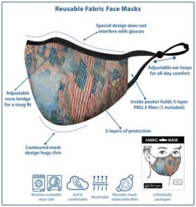 Face Mask - Patriotic - infographic