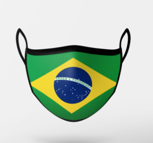 Flag Mask - Brazil - front