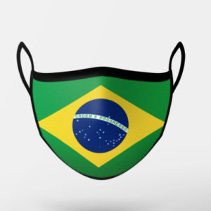 Flag Mask - Brazil - front