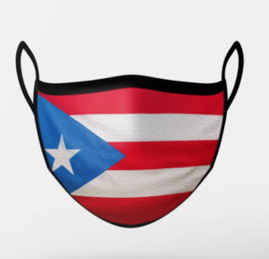 Flag Mask - Puerto Rico - front