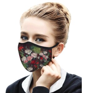 Van Gogh Still Life with Carnations Reusable Fabric Face Mask