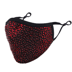 Crystal Face Mask - Red-Black