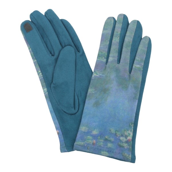 Monet Water Lilies Smart Phone Texting Gloves
