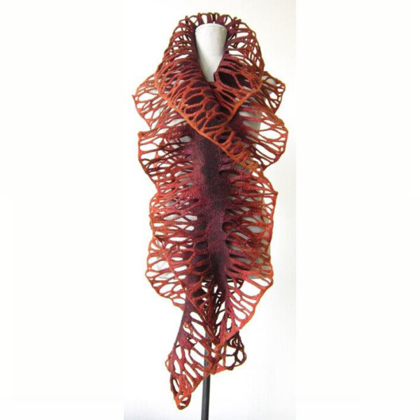 Rust Coral Scarf