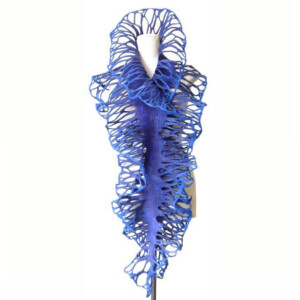 Violet Blue Coral Scarf